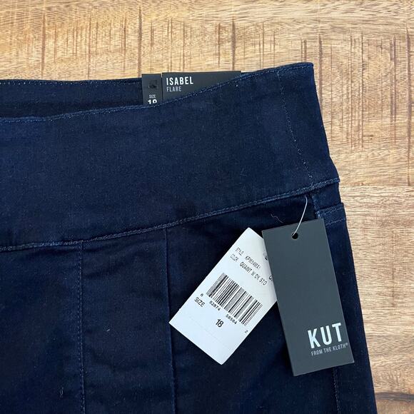 NWT Kut from the Kloth Isabel Flare Jeans 18 Dark Wash Stretch Denim Trouser - Picture 8 of 15